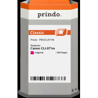 compatibile con Canon CLI-571m magenta (0387C001)  Prindo Classic magenta Cartuccia d'inchiostro