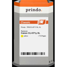 compatibile con Canon CLI-571y XL giallo (0334C001)  Prindo Classic XL giallo Cartuccia d'inchiostro