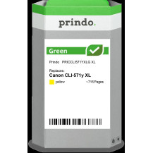 compatibile con Canon CLI-571y XL giallo (0334C001)  Prindo Green XL giallo Cartuccia d'inchiostro