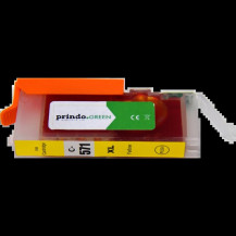 compatibile con Canon CLI-571y XL giallo (0334C001)  Prindo Green XL giallo Cartuccia d'inchiostro