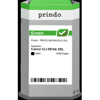 compatibile con Canon CLI-581bk XXL nero (1998C001)  Prindo Green XXL nero Cartuccia d'inchiostro