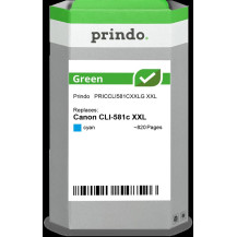 compatibile con Canon CLI-581c XXL ciano (1995C001)  Prindo Green XXL ciano Cartuccia d'inchiostro