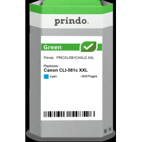 compatibile con Canon CLI-581c XXL ciano (1995C001)  Prindo Green XXL ciano Cartuccia d'inchiostro