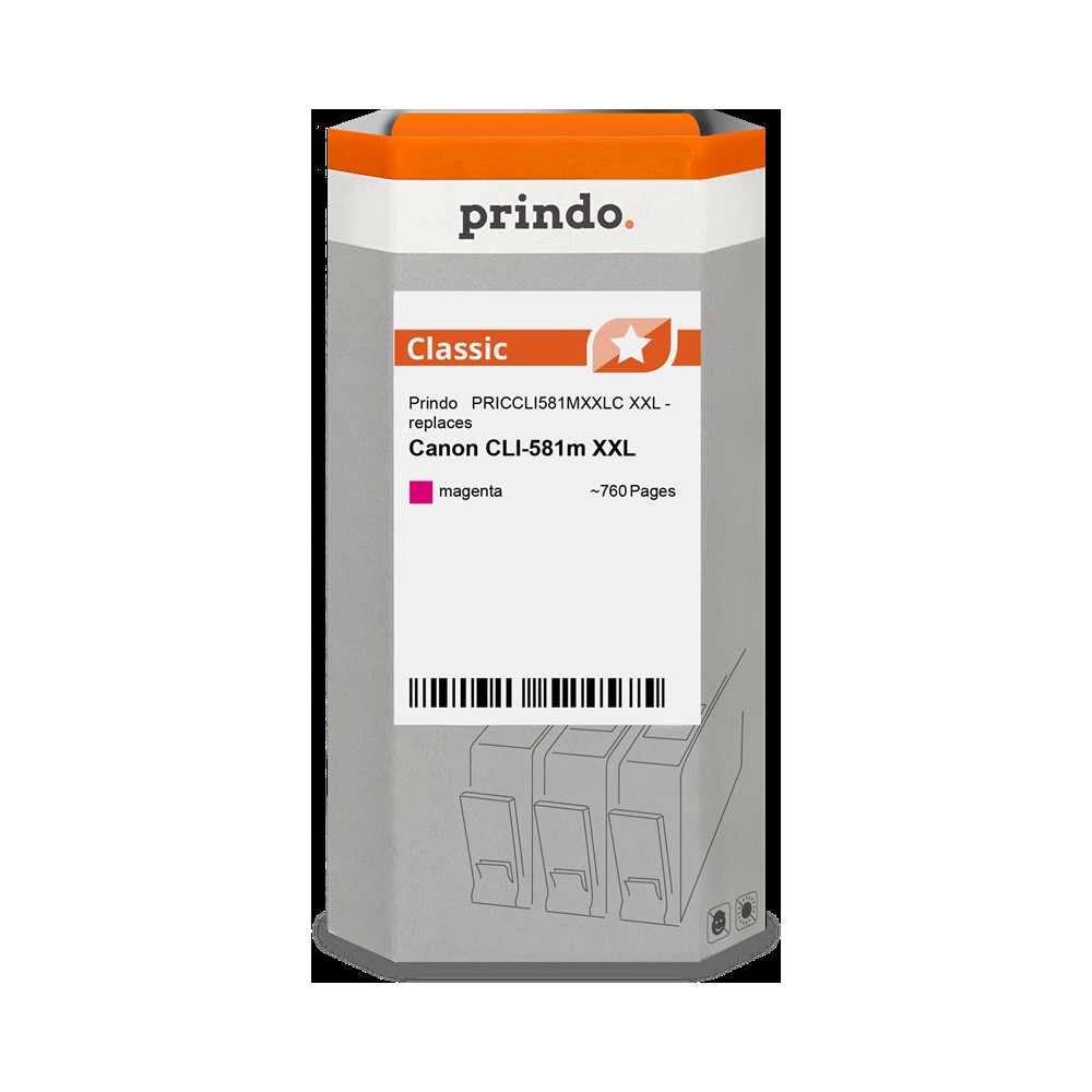 compatibile con Canon CLI-581m XXL magenta (1996C001)  Prindo Classic XXL magenta Cartuccia d'inchiostro