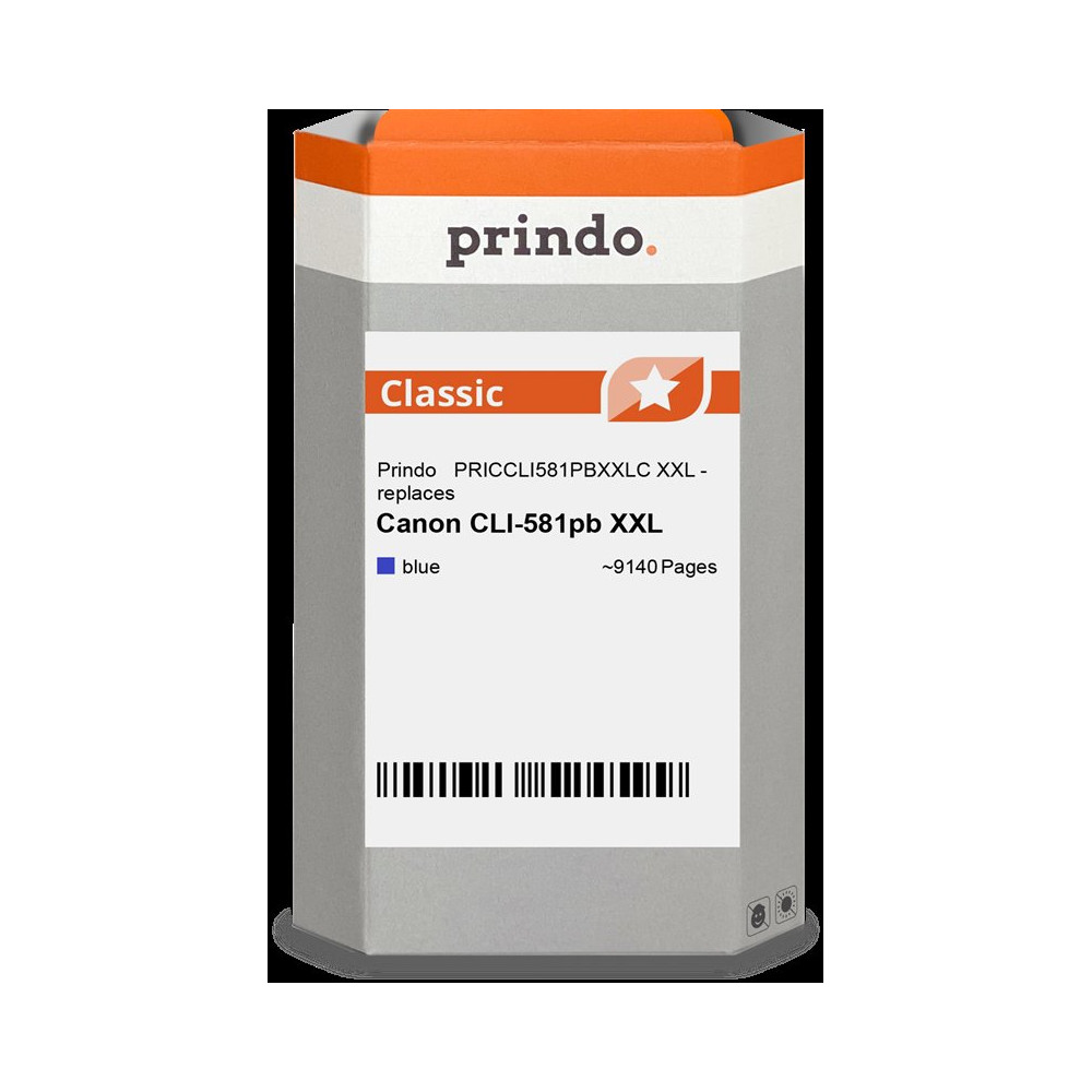compatibile con Canon CLI-581pb XXL Blu (1999C001)  Prindo Classic XXL Blu Cartuccia d'inchiostro