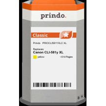 compatibile con Canon CLI-581y XL giallo (2051C001)  Prindo Classic XL giallo Cartuccia d'inchiostro