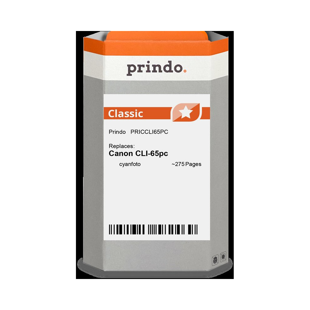compatibile con Canon CLI-65pc ciano (Foto) (4220C001)  Prindo Classic ciano (Foto) Cartuccia d'inchiostro