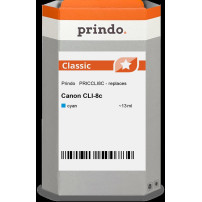 compatibile con Canon CLI-8c ciano (0621B001)  Prindo Classic ciano Cartuccia d'inchiostro