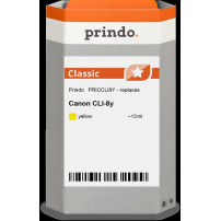 compatibile con Canon CLI-8y giallo (0623B001)  Prindo Classic giallo Cartuccia d'inchiostro