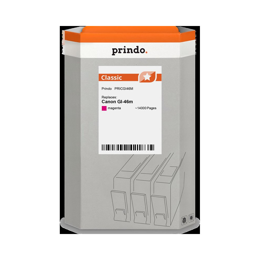 compatibile con Canon GI-46m magenta (4428C001)  Prindo Classic magenta Cartuccia d'inchiostro