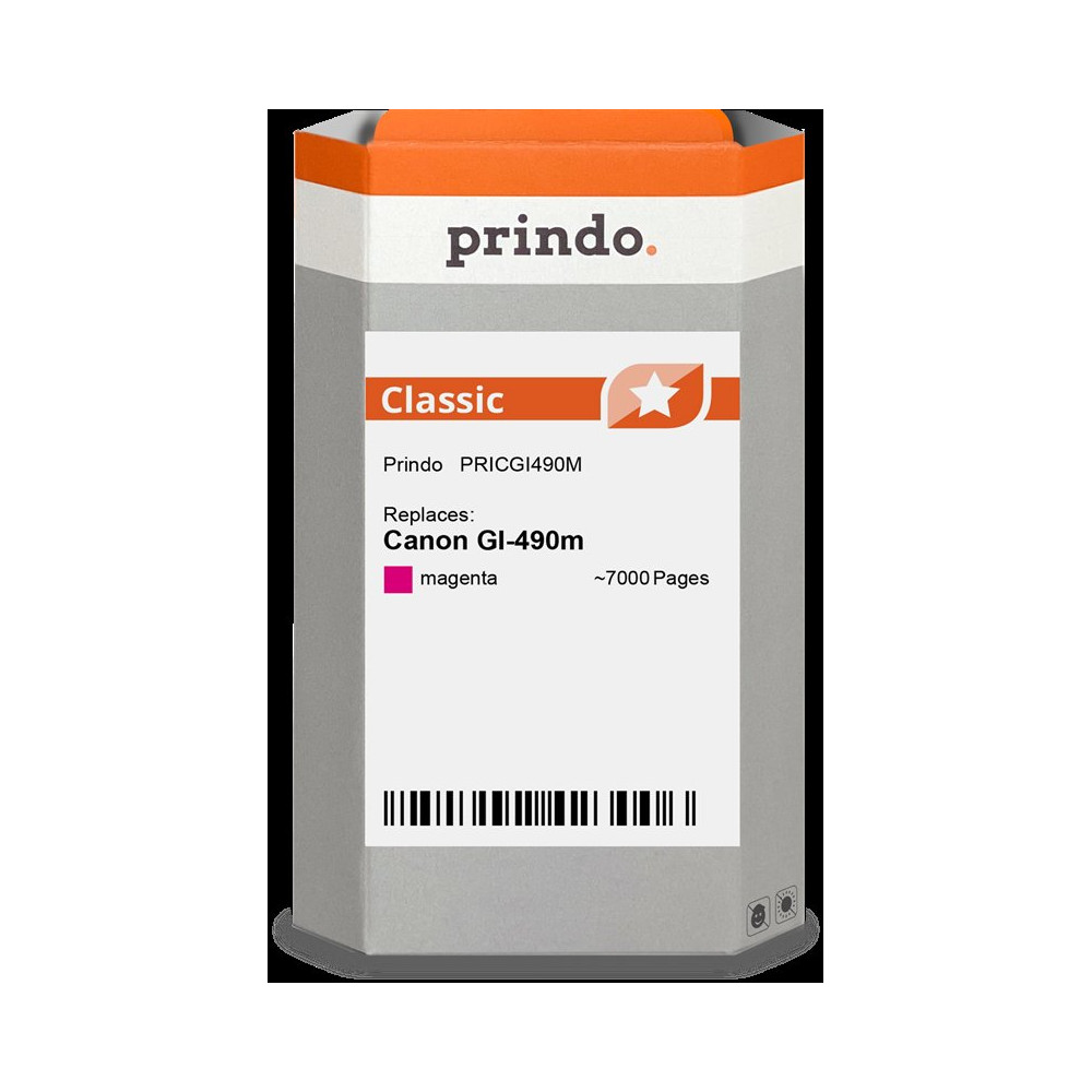 compatibile con Canon GI-490m magenta (0665C001)  Prindo Classic magenta Cartuccia d'inchiostro