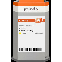 compatibile con Canon GI-490y giallo (0666C001)  Prindo Classic giallo Cartuccia d'inchiostro