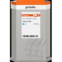 compatibile con Canon GI-50c ciano (3403C001)  Prindo Classic ciano Cartuccia d'inchiostro