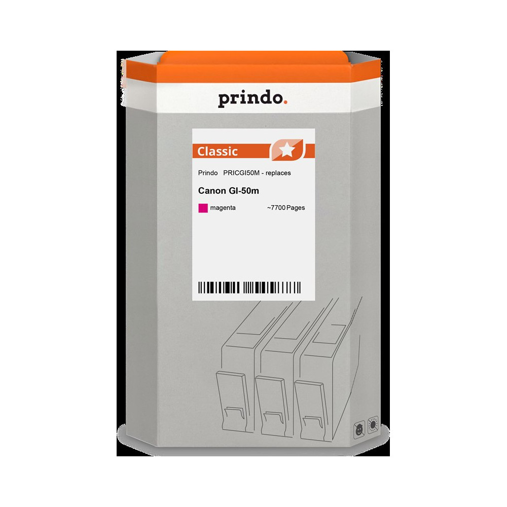 compatibile con Canon GI-50m magenta (3404C001)  Prindo Classic magenta Cartuccia d'inchiostro