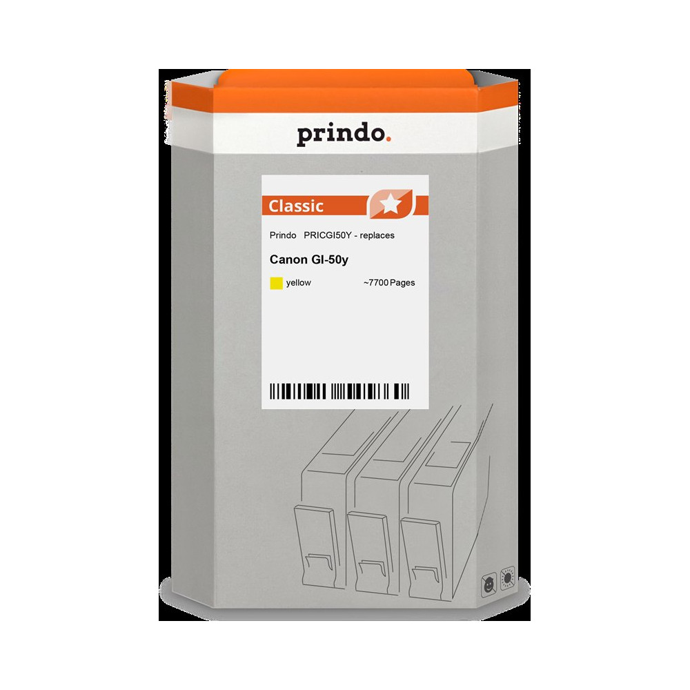 compatibile con Canon GI-50y giallo (3405C001)  Prindo Classic giallo Cartuccia d'inchiostro