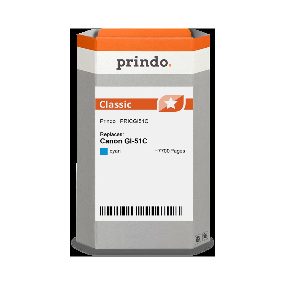 compatibile con Canon GI-51C ciano (4546C001)  Prindo Classic ciano Cartuccia d'inchiostro