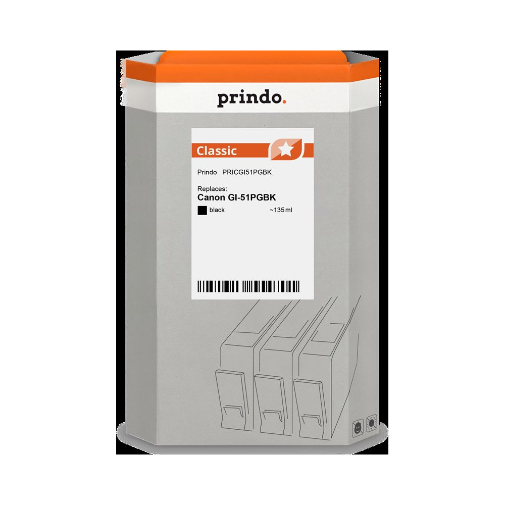 compatibile con Canon GI-51PGBK nero (4529C001)  Prindo Classic nero Cartuccia d'inchiostro