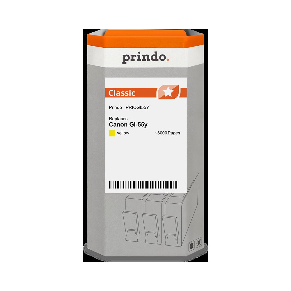 compatibile con Canon GI-55y giallo (6291C001)  Prindo Classic giallo Cartuccia d'inchiostro