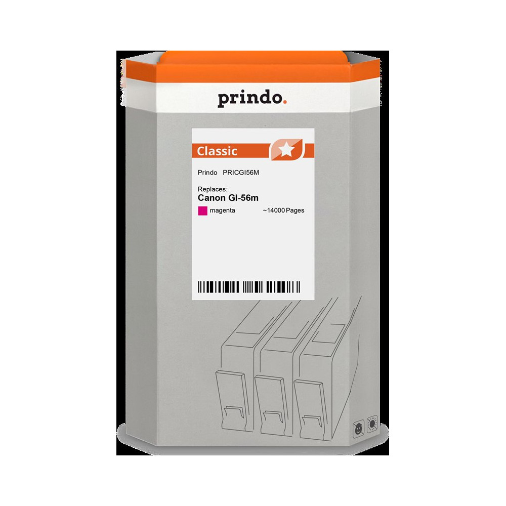 compatibile con Canon GI-56m magenta (4431C001)  Prindo Classic magenta Cartuccia d'inchiostro