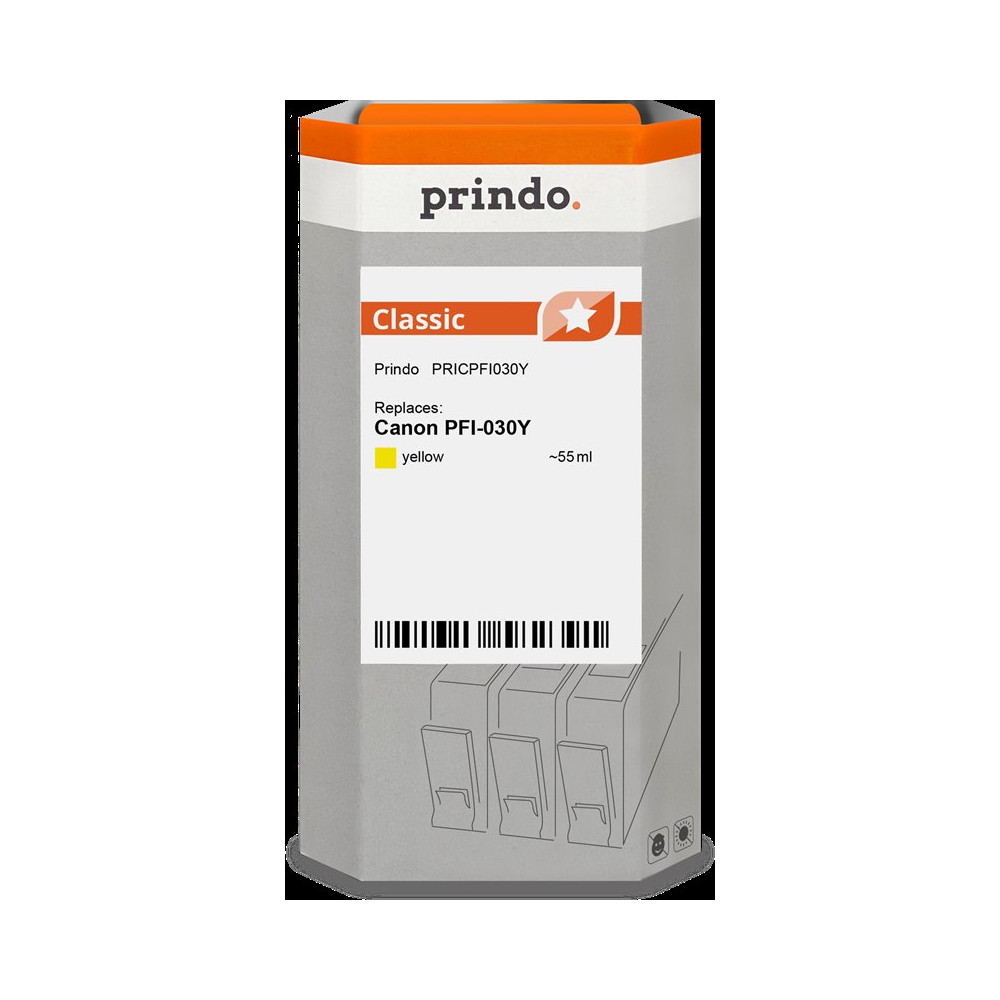 compatibile con Canon PFI-030Y giallo (3492C001)  Prindo Classic giallo Cartuccia d'inchiostro