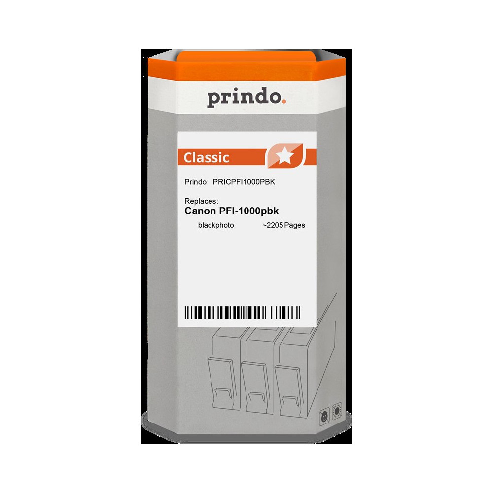 compatibile con Canon PFI-1000pbk Nero (Foto) (0546C001)  Prindo Classic Nero (Foto) Cartuccia d'inchiostro