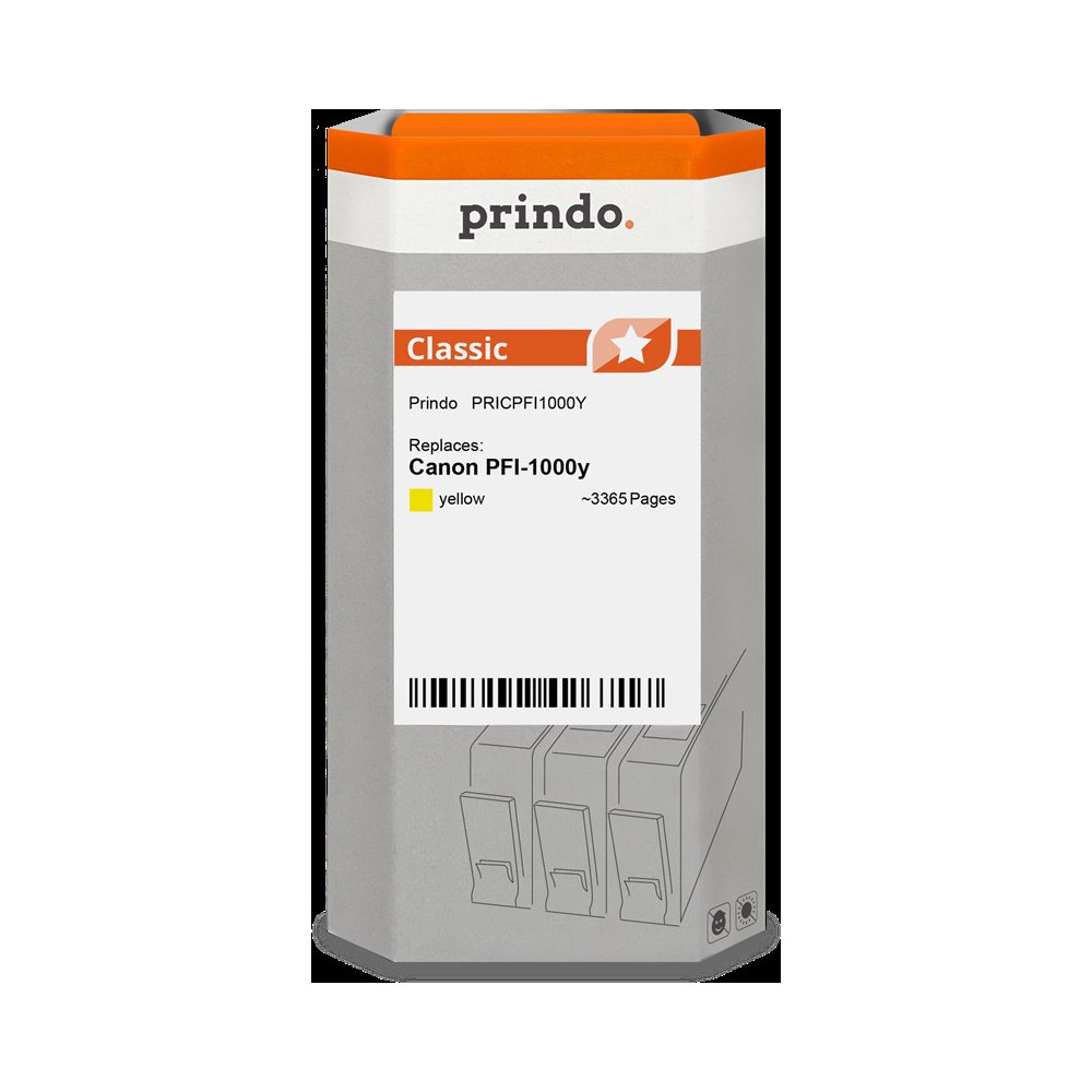compatibile con Canon PFI-1000y giallo (0549C001)  Prindo Classic giallo Cartuccia d'inchiostro