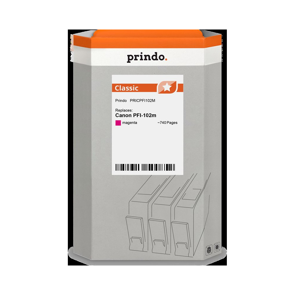 compatibile con Canon PFI-102m magenta (0897B001)  Prindo Classic magenta Cartuccia d'inchiostro