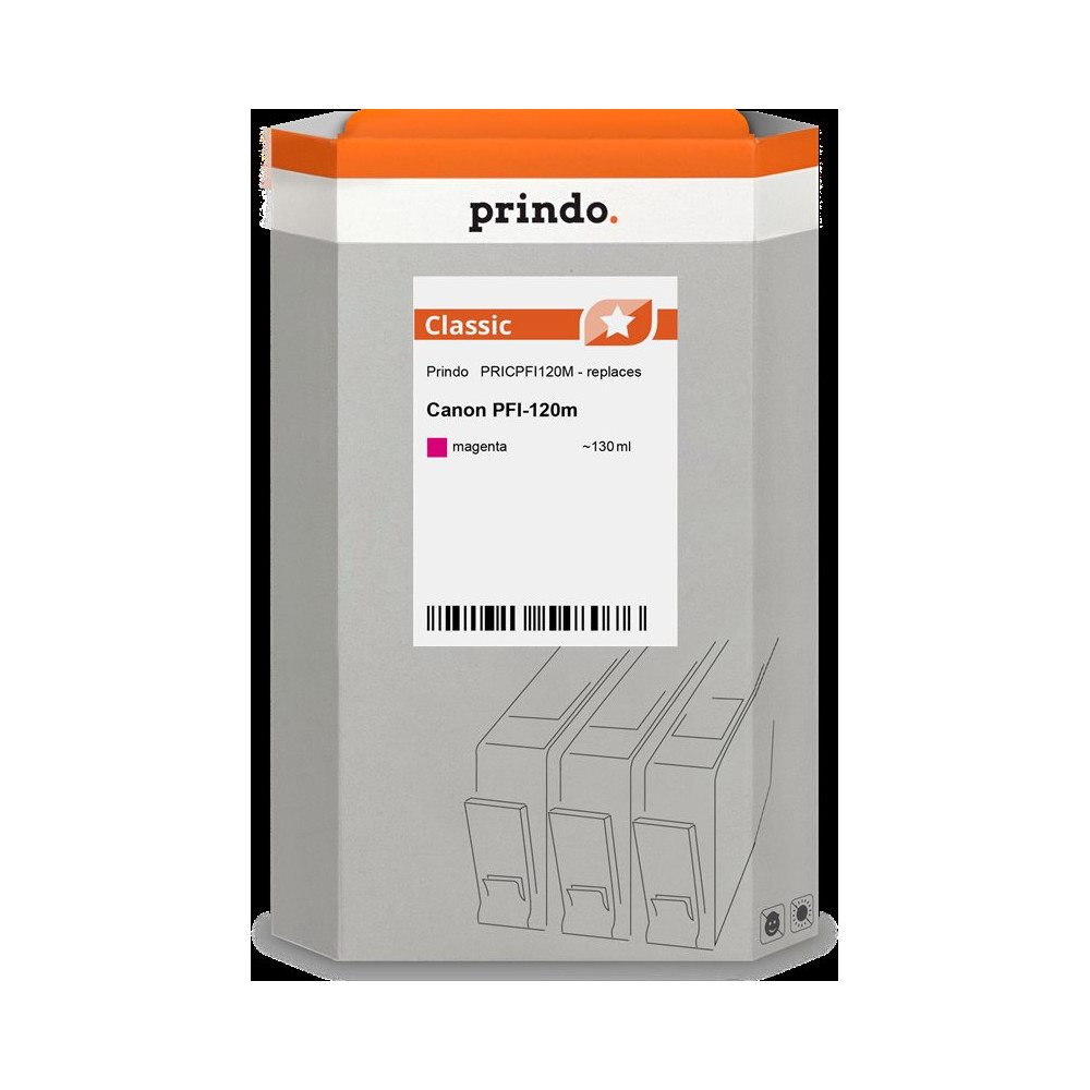 compatibile con Canon PFI-120m magenta (2887C001)  Prindo Classic magenta Cartuccia d'inchiostro