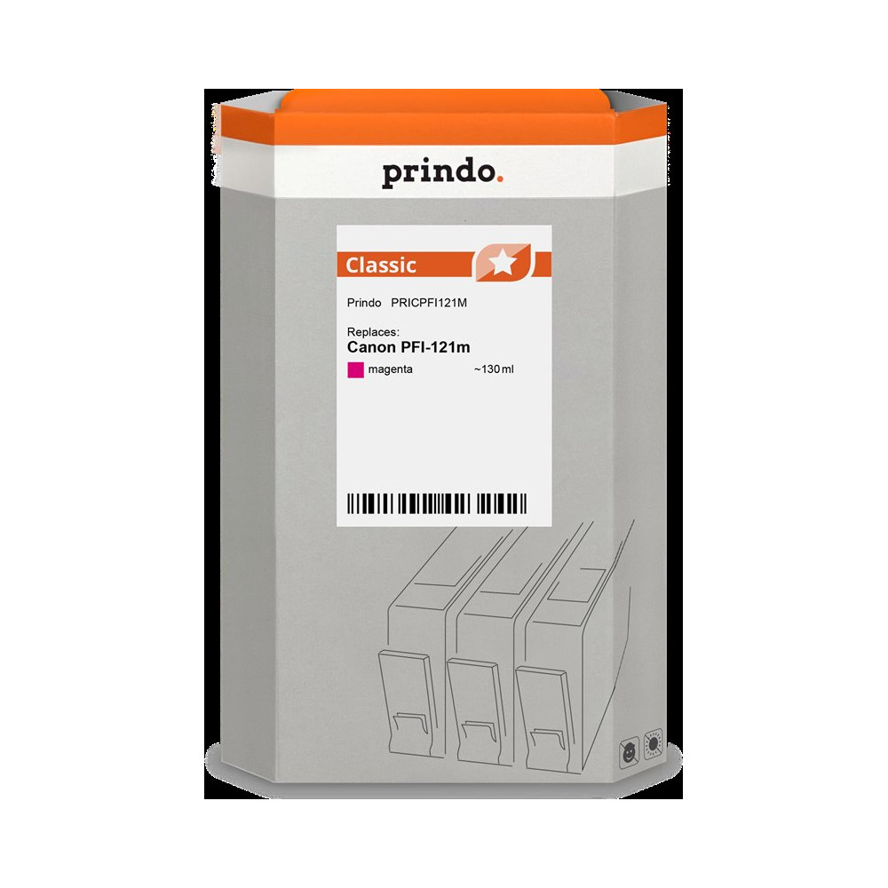 compatibile con Canon PFI-121m magenta (6267C001)  Prindo Classic magenta Cartuccia d'inchiostro