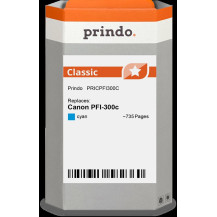compatibile con Canon PFI-300c ciano (4194C001)  Prindo Classic ciano Cartuccia d'inchiostro