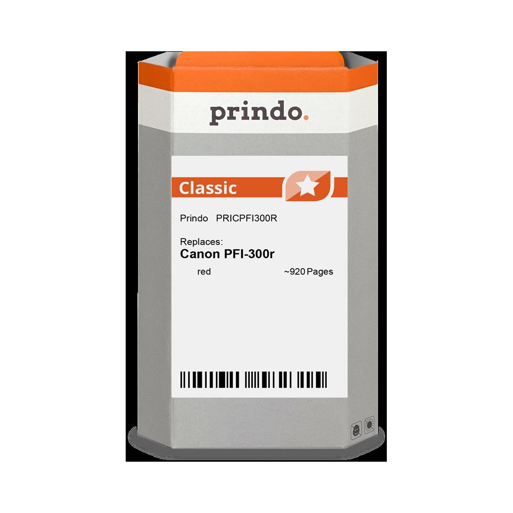compatibile con Canon PFI-300r Rosso (4199C001)  Prindo Classic Rosso Cartuccia d'inchiostro