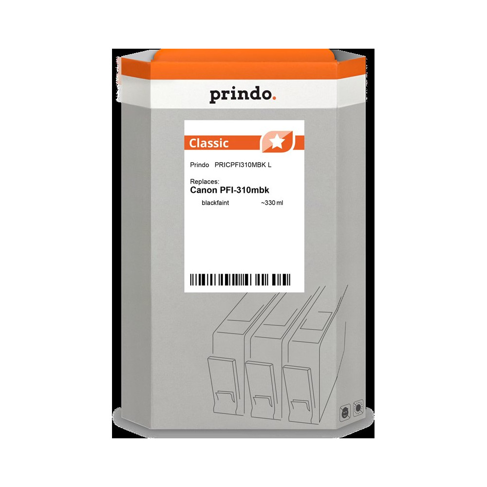 compatibile con Canon PFI-310mbk Nero (opaco) (2358C001)  Prindo Classic L Nero (opaco) Cartuccia d'inchiostro