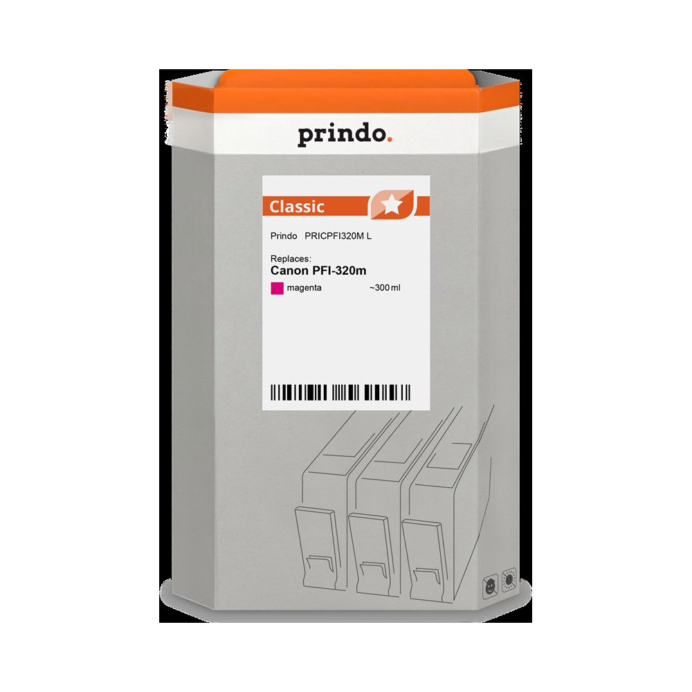 compatibile con Canon PFI-320m magenta (2892C001)  Prindo Classic L magenta Cartuccia d'inchiostro