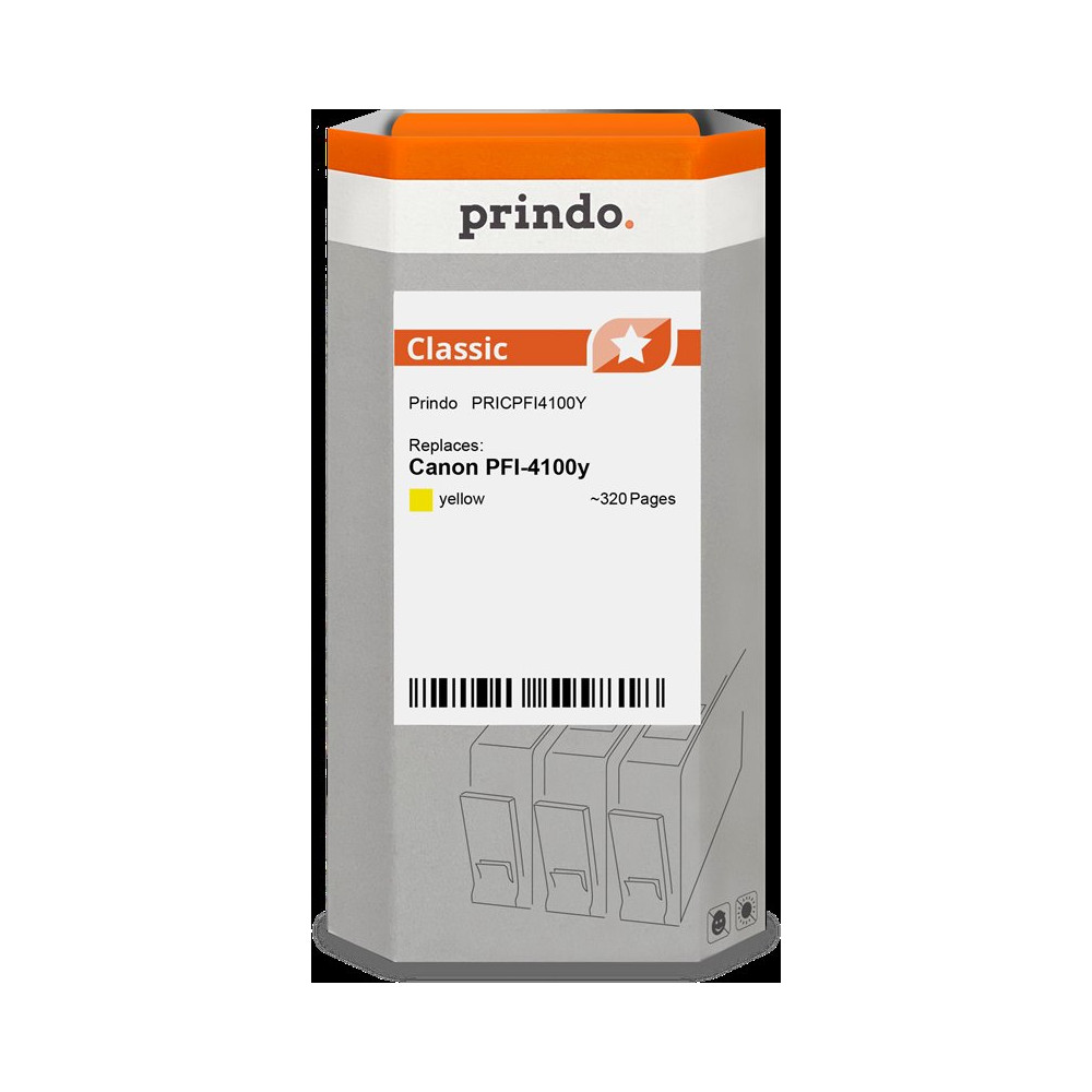 compatibile con Canon PFI-4100y giallo (6780C001)  Prindo Classic giallo Cartuccia d'inchiostro