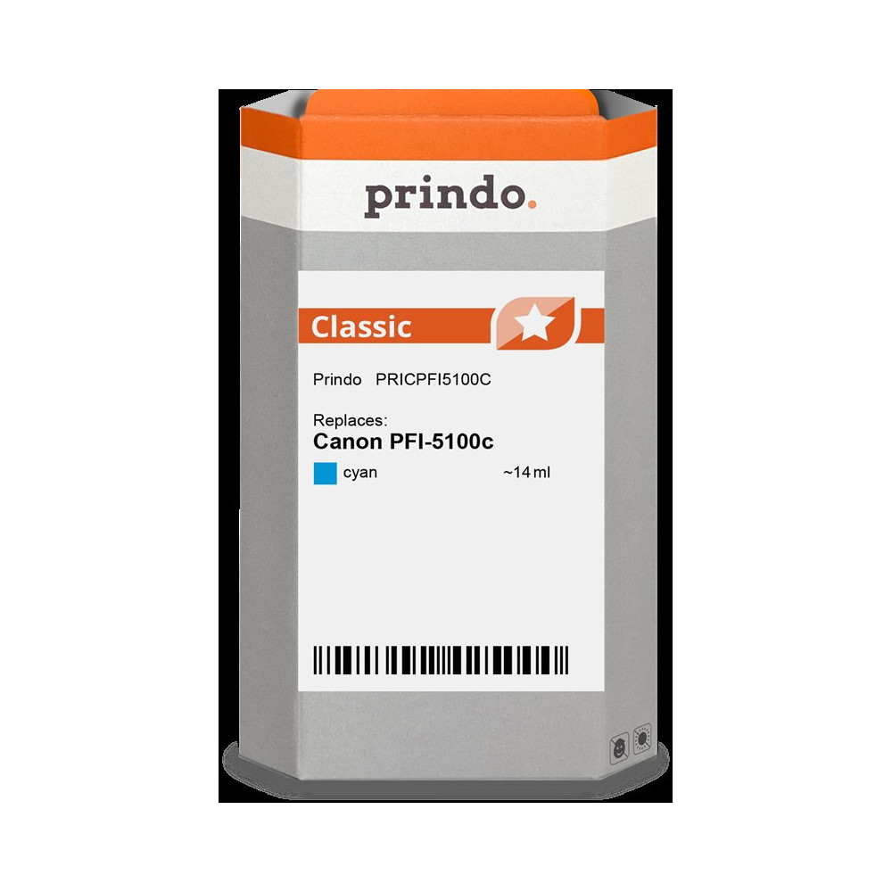 compatibile con Canon PFI-5100c ciano (6953C001)  Prindo Classic ciano Cartuccia d'inchiostro