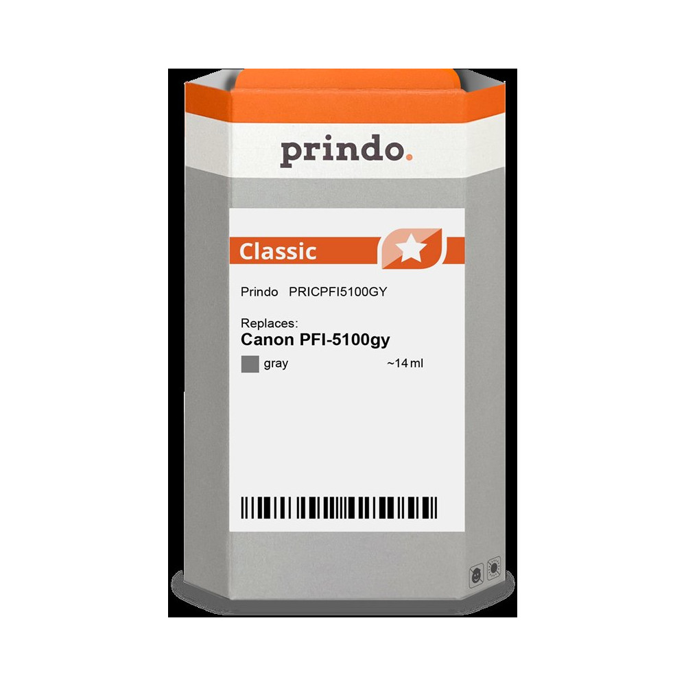 compatibile con Canon PFI-5100gy Grigio (6959C001)  Prindo Classic Grigio Cartuccia d'inchiostro