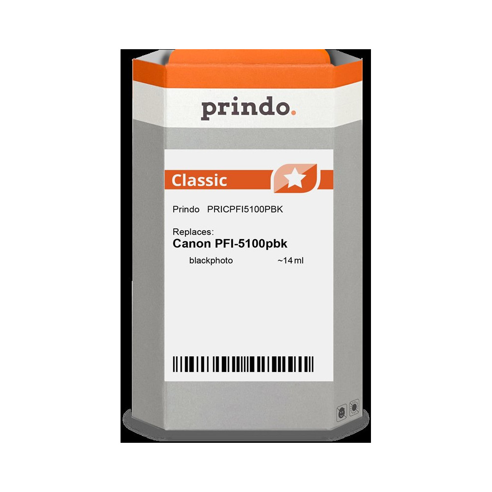 compatibile con Canon PFI-5100pbk Nero (Foto) (6952C001)  Prindo Classic Nero (Foto) Cartuccia d'inchiostro