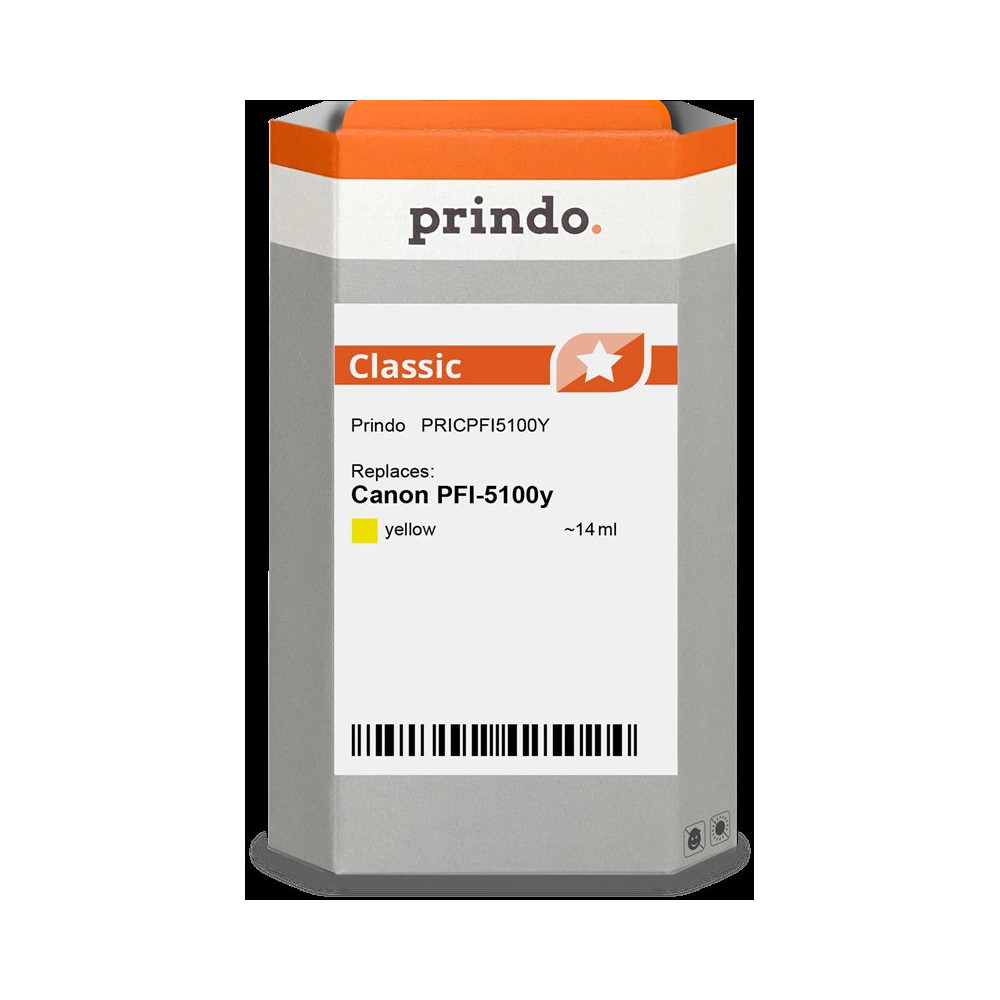 compatibile con Canon PFI-5100y giallo (6955C001)  Prindo Classic giallo Cartuccia d'inchiostro