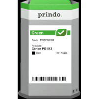 compatibile con Canon PG-512 nero (2969B001)  Prindo Green XL nero Cartuccia d'inchiostro