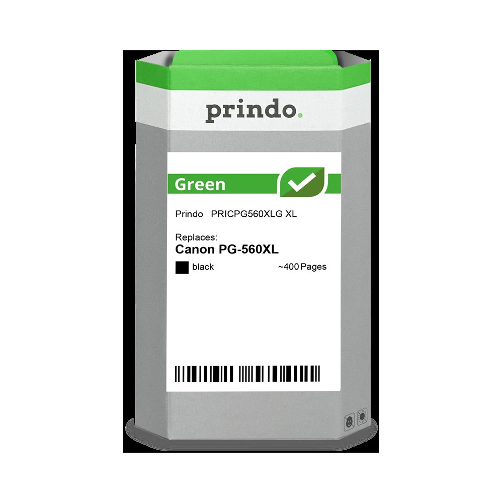 compatibile con Canon PG-560XL nero (3712C001)  Prindo Green XL nero Cartuccia d'inchiostro
