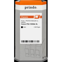 compatibile con Canon PGI-1500bk XL nero (9182B001)  Prindo Classic XL nero Cartuccia d'inchiostro