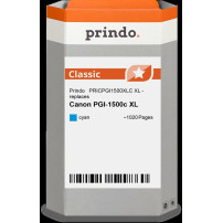 compatibile con Canon PGI-1500c XL ciano (9193B001)  Prindo Classic XL ciano Cartuccia d'inchiostro
