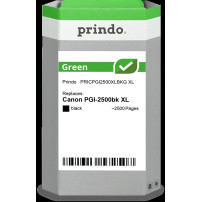 compatibile con Canon PGI-2500bk XL nero (9254B001)  Prindo Green XL nero Cartuccia d'inchiostro
