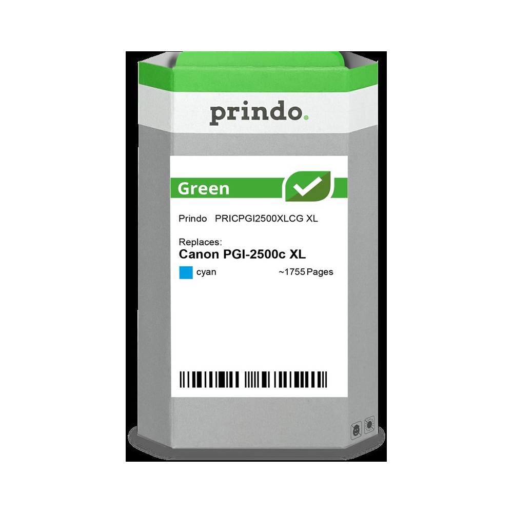 compatibile con Canon PGI-2500c XL ciano (9265B001)  Prindo Green XL ciano Cartuccia d'inchiostro