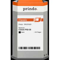 compatibile con Canon PGI-35 nero (1509B001)  Prindo Classic nero Cartuccia d'inchiostro