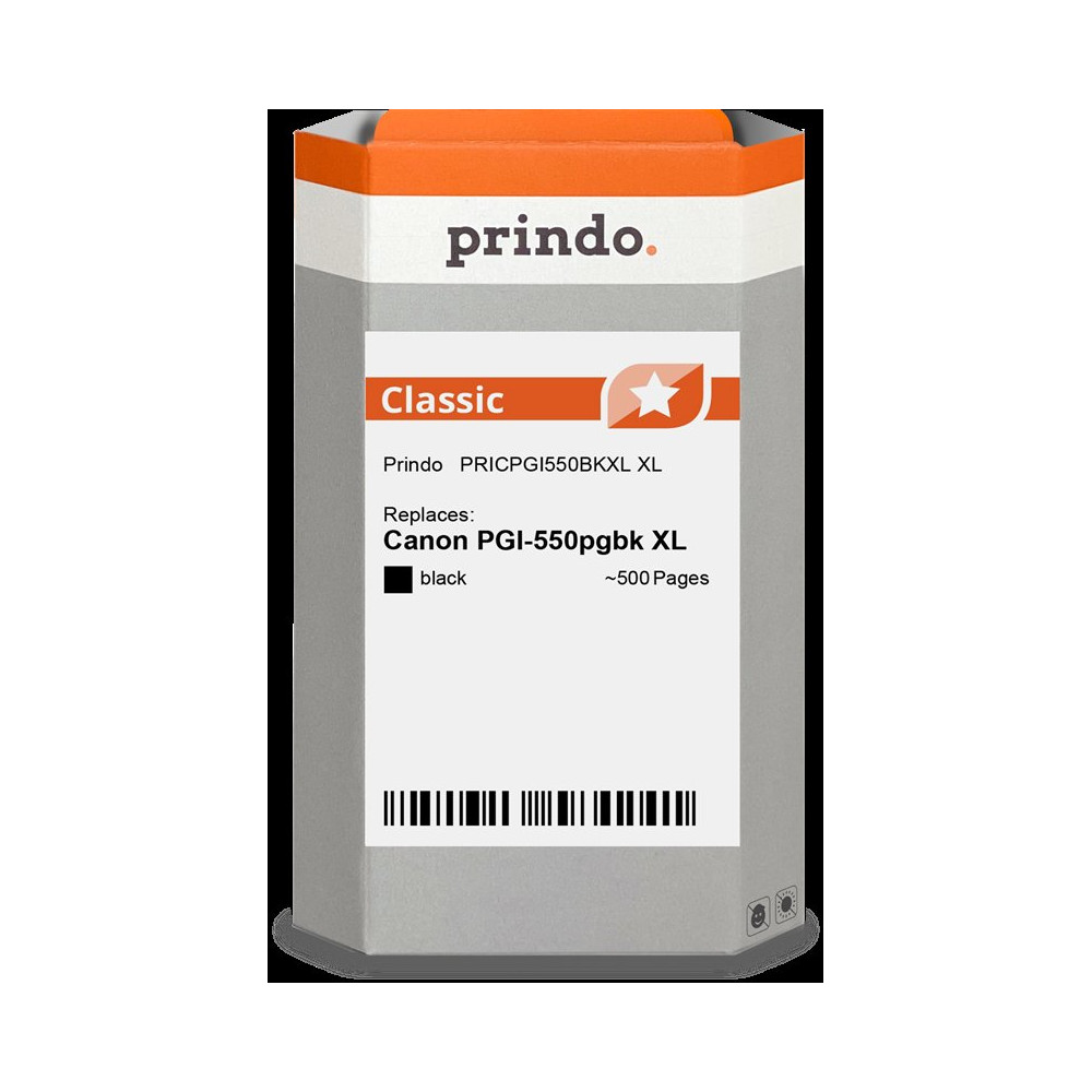 compatibile con Canon PGI-550pgbk XL nero (6431B001)  Prindo Classic XL nero Cartuccia d'inchiostro