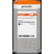 compatibile con Canon PGI-555pgbk XXL nero (8049B001)  Prindo Classic XXL nero Cartuccia d'inchiostro