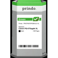 compatibile con Canon PGI-570pgbk XL nero (0318C001)  Prindo Green XL nero Cartuccia d'inchiostro