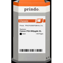 compatibile con Canon PGI-580pgbk XL nero (2024C001)  Prindo Classic XL nero Cartuccia d'inchiostro