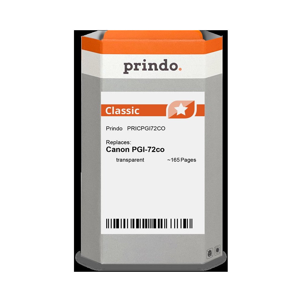 compatibile con Canon PGI-72co Trasparente (6411B001)  Prindo Classic Trasparente Cartuccia d'inchiostro
